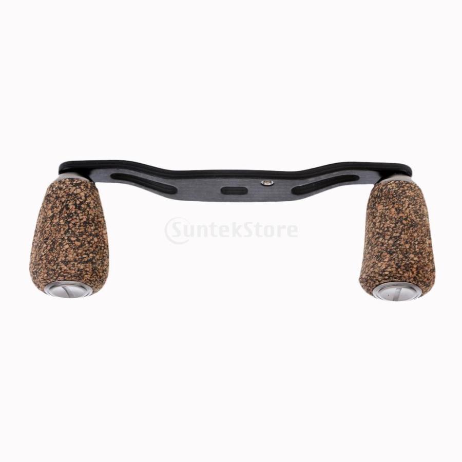 リールハンドルノブ 木製 カーボン ファイバー 釣りリール ベイト