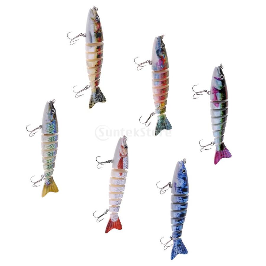 ルアー 本物みたい 人工餌 マルチジョイント 釣り用 フック付き 全6色 1 Stkショップ 通販 Yahoo ショッピング