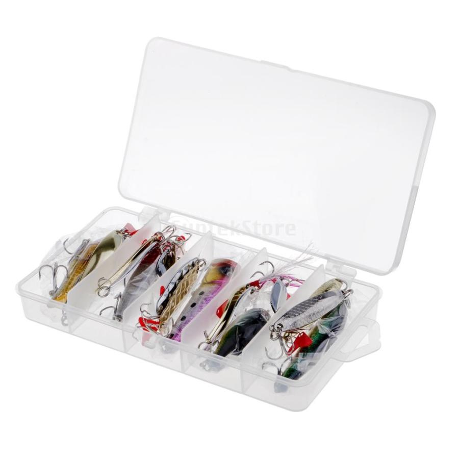 釣りルアー クランクベイト 餌 フック 多種類魚 釣具 33点／箱 :65010516:STKショップ - Stk Shop 65010516