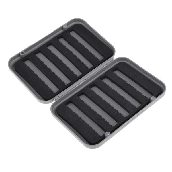 ダブルサイド防水フライボックスフライフィッシングフックジグ収納