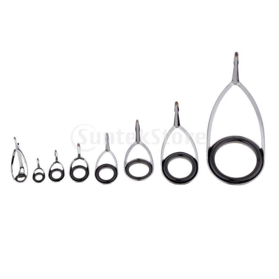 ロッドガイド 釣竿ガイド セラミックリング スチール 釣り糸 修理