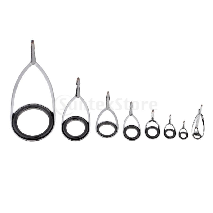 ロッドガイド 釣竿ガイド セラミックリング スチール 釣り糸 修理