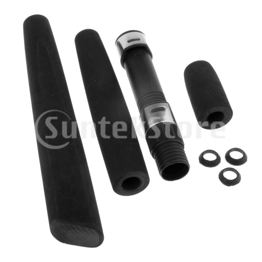 ロッドビルディング修理ブラックEVA釣りジギングロッドハンドル