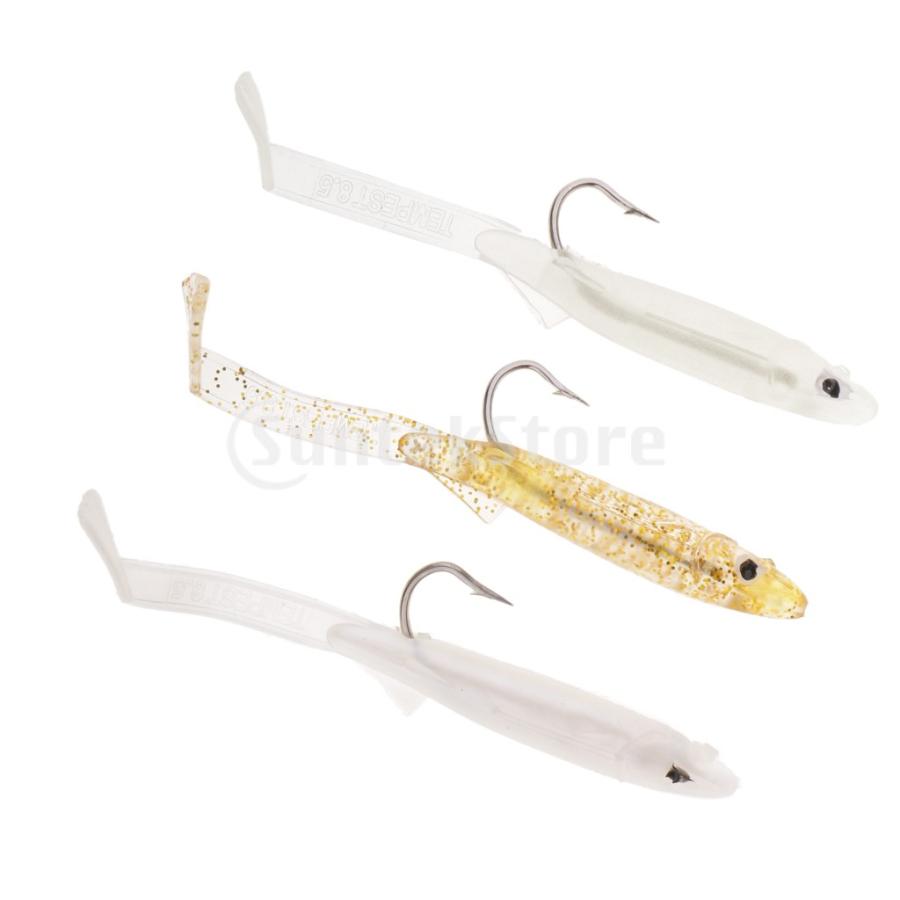 3ピース小さなウナギの柔らかい釣りルアー人工魚の餌のスイムベイトの長さ8 5センチ Stkショップ 通販 Yahoo ショッピング