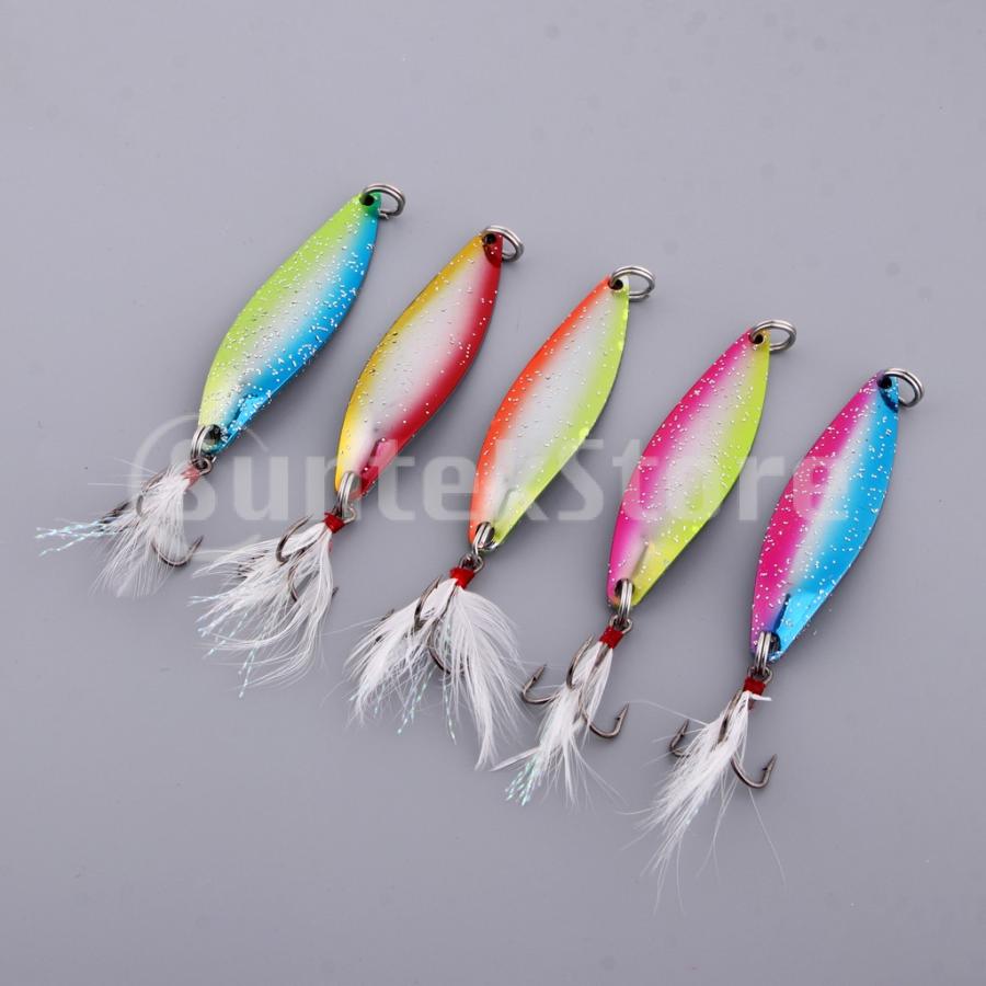 5本スプーンハード釣りルアー高音フックサーモンベースメタル釣り餌14グラム Stkショップ 通販 Yahoo ショッピング