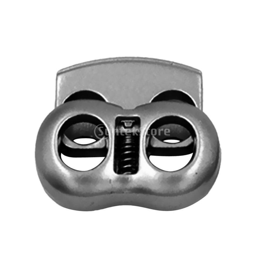 亜鉛合金 ダブルホール コードロック トグル ストップ コード