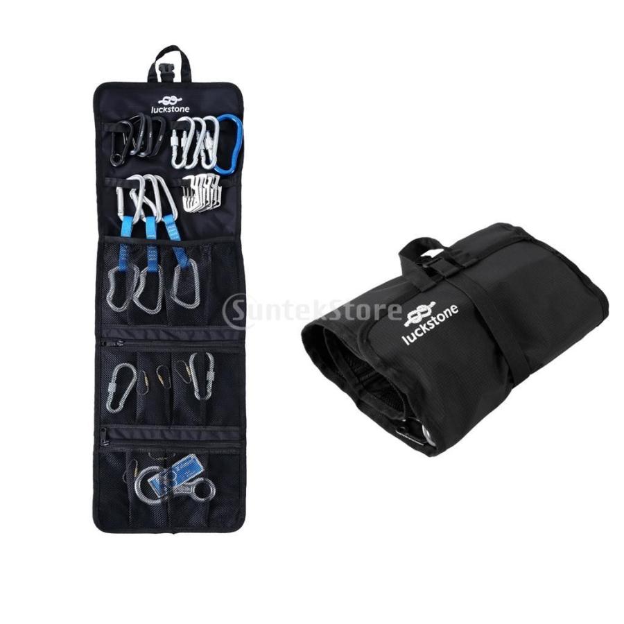 防水 折りたたみ式 ロールアップ ロッククライミング カラビナ ギア