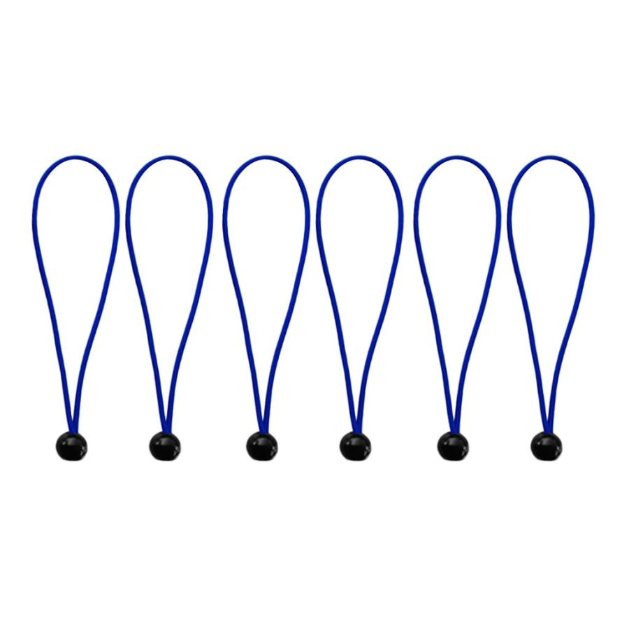 6個 ボールコードタープ ターポリン フラグポールコード コードエンド 弾性ロープ 全8色 - 青 :66005495:STKショップ - 通販 -  Yahoo!ショッピング