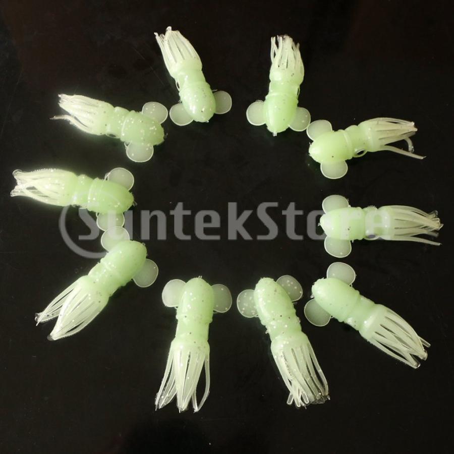 釣り タコいかボディ シリコン 釣りルアー ソフトルアー シリコーン 10個セット Stkショップ 通販 Yahoo ショッピング