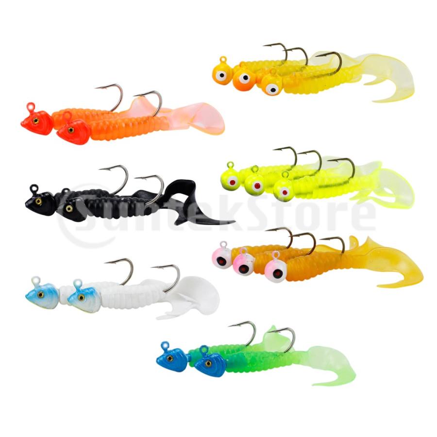 ソフトルアーベイト スイムベイト 人工釣り餌 釣り道具 ラバージグ 軽量 カラフル 約17個 Stkショップ 通販 Yahoo ショッピング
