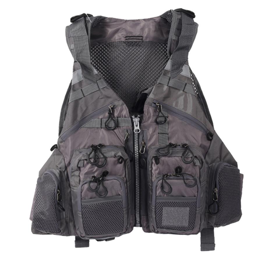 セール 登場から人気沸騰 グレー フライフィッシングベスト 女性男性カメラマンのためのフライフィッシングベスト Supplystudies Com