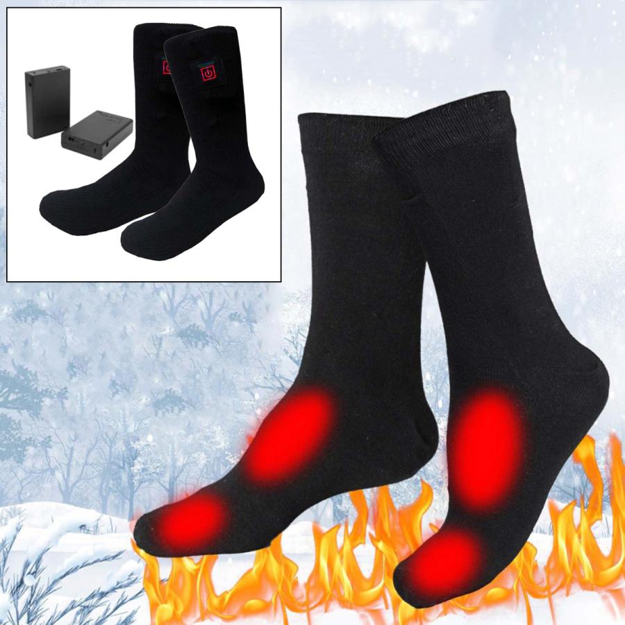 人気上昇中 激安格安割引情報満載 電気加熱靴下充電式バッテリーフット冬の暖かい狩猟3モデル