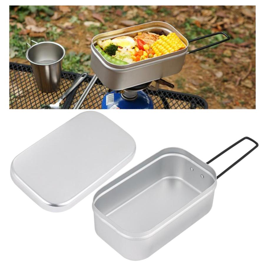 お弁当弁当蒸しラック折りたたみ式ハンドル食品容器ハイキング調理器具弁当 新品本物