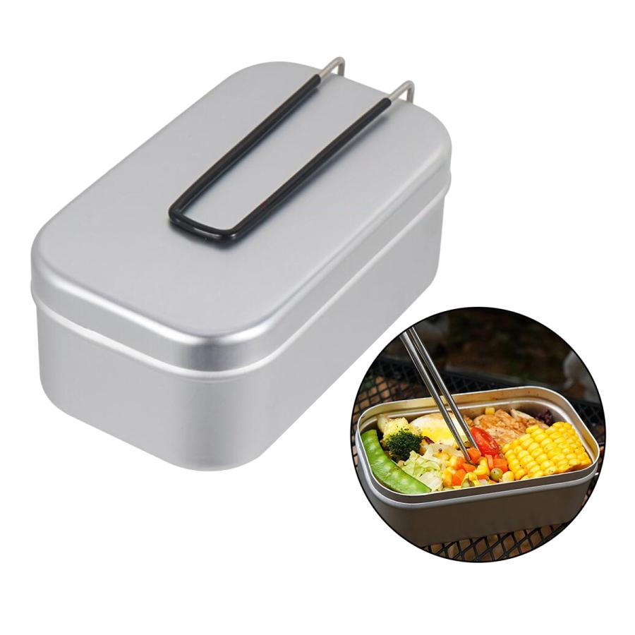 お弁当弁当蒸しラック折りたたみ式ハンドル食品容器ハイキング調理器具弁当 新品本物