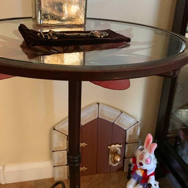 ミニ妖精ドア木庭置物彫像壁屋内屋外妖精ガーデンテラスリビングルームの装飾|stk-shop|09