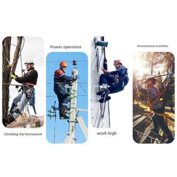 調整可能な安全ポジショニングストラップアンチフォールアーボリストワークアウトドアクライミングハイキングハーネスロープ - ロックなし 調整可能な安全ポジショニングストラップアンチフォールアーボリスト