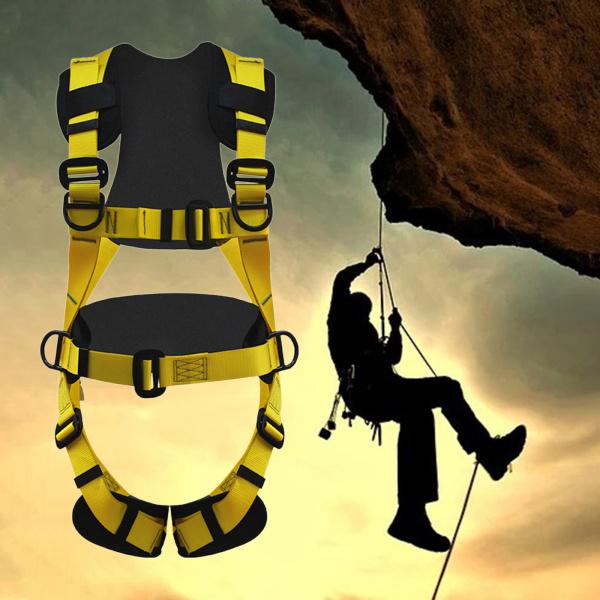 ロッククライミングハーネスツリー懸垂下降装置安全ベルト落下保護イエローブラック 66032732STKショップ 通販 Yahoo