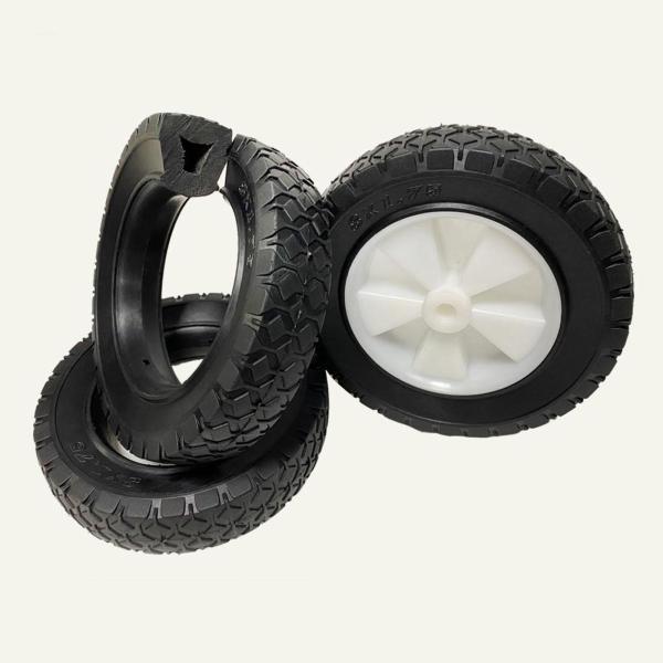 ワゴン発電機用ゴム製手押し車タイヤ交換用ホイール大耐荷重 : STK