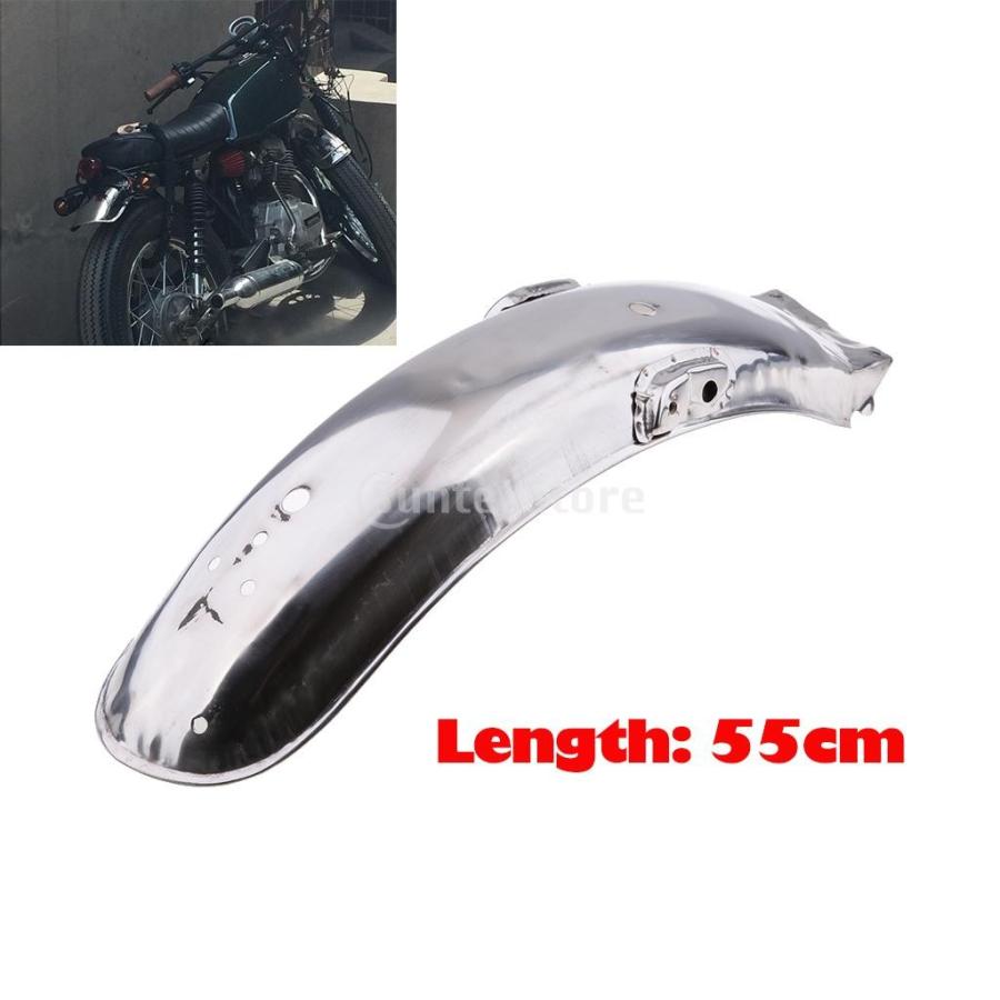 美品HONDA純正リアフェンダーメッキマッドガードフラップ付cg125CBCD HONDA CG125 リア フェンダー 後輪 泥除け マッドガード オートバイ
