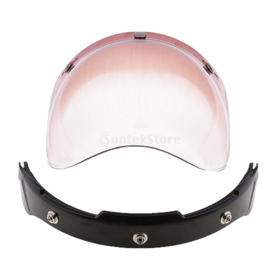全7色 Biltwell Bonanza用 オートバイ ヘルメット バブルシールド 3スナップ 衝突防止 安全 ヘルメットバイザー 防曇 耐久性 良い質 - 5|stk-shop|10