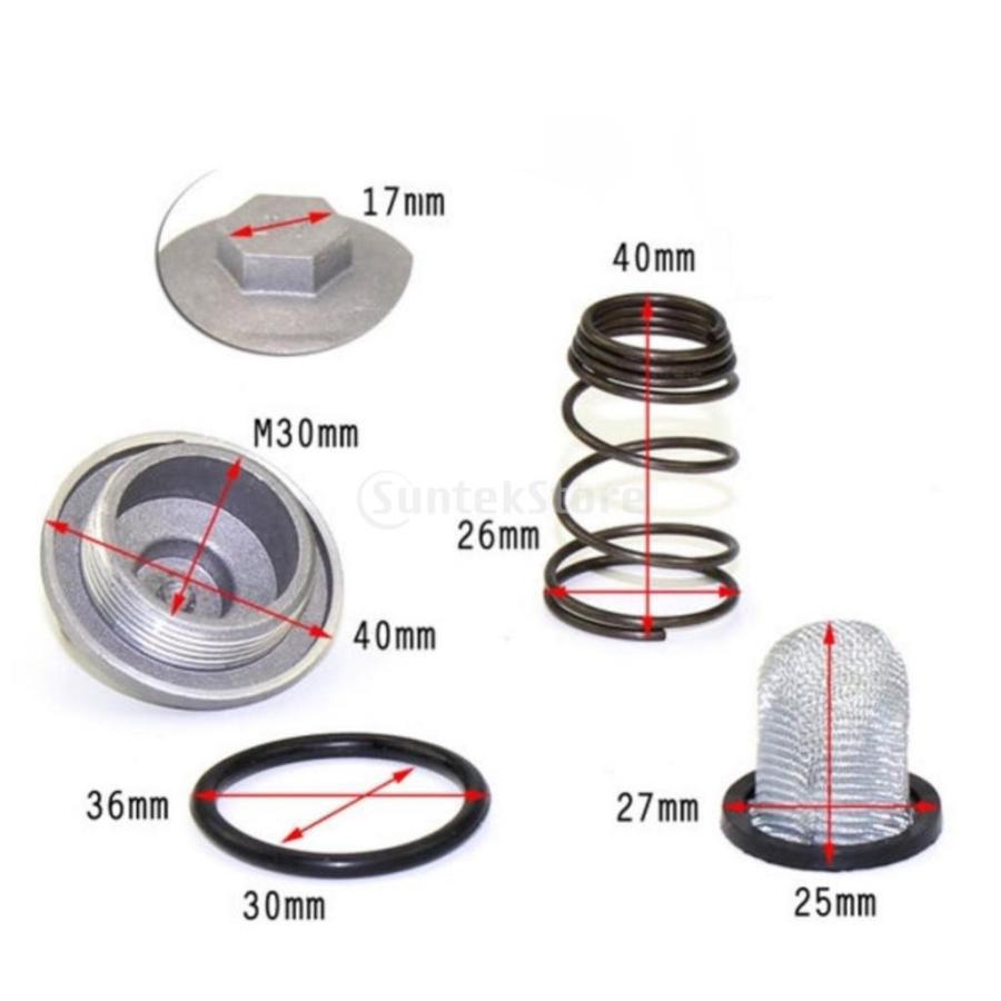 オイルフィルター ドレンスクリュー 高効率 Gy6150 125 150ccモペットスクーターBaotian Benzhou適用  交換用部品 |  | 01