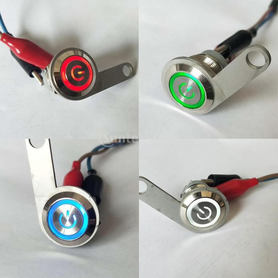 オートバイハンドルバースイッチ ATVバイク 12V LED ヘッドライトフォグライトスイッチ 防水 高品質 全5色 - 赤|stk-shop|13