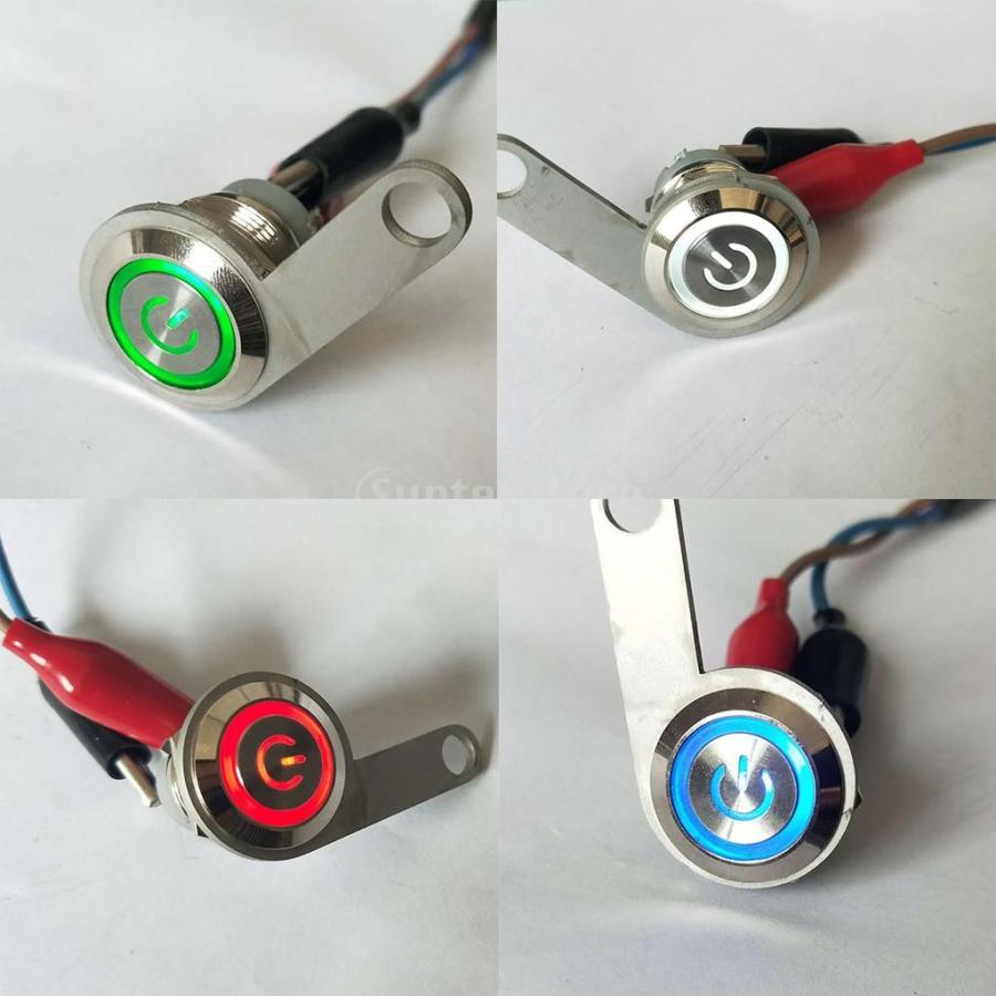 オートバイハンドルバースイッチ ATVバイク 12V LED ヘッドライトフォグライトスイッチ 防水 高品質 全5色 - 赤|stk-shop|14