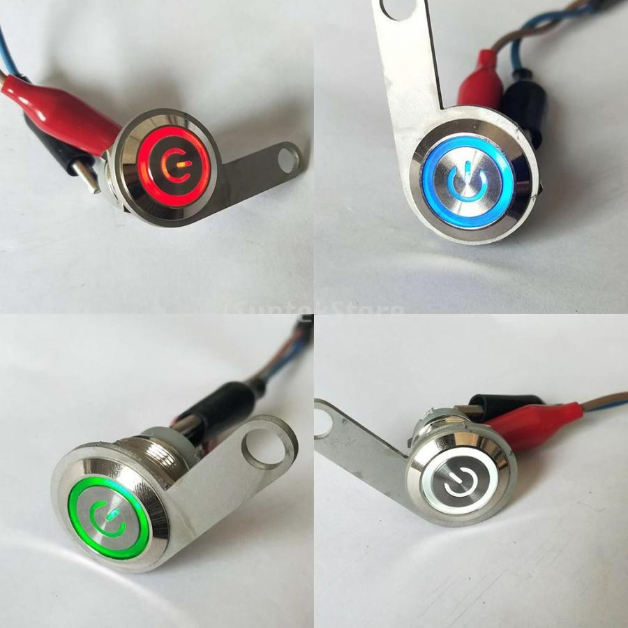 オートバイハンドルバースイッチ ATVバイク 12V LED ヘッドライトフォグライトスイッチ 防水 高品質 全5色 - 赤|stk-shop|04