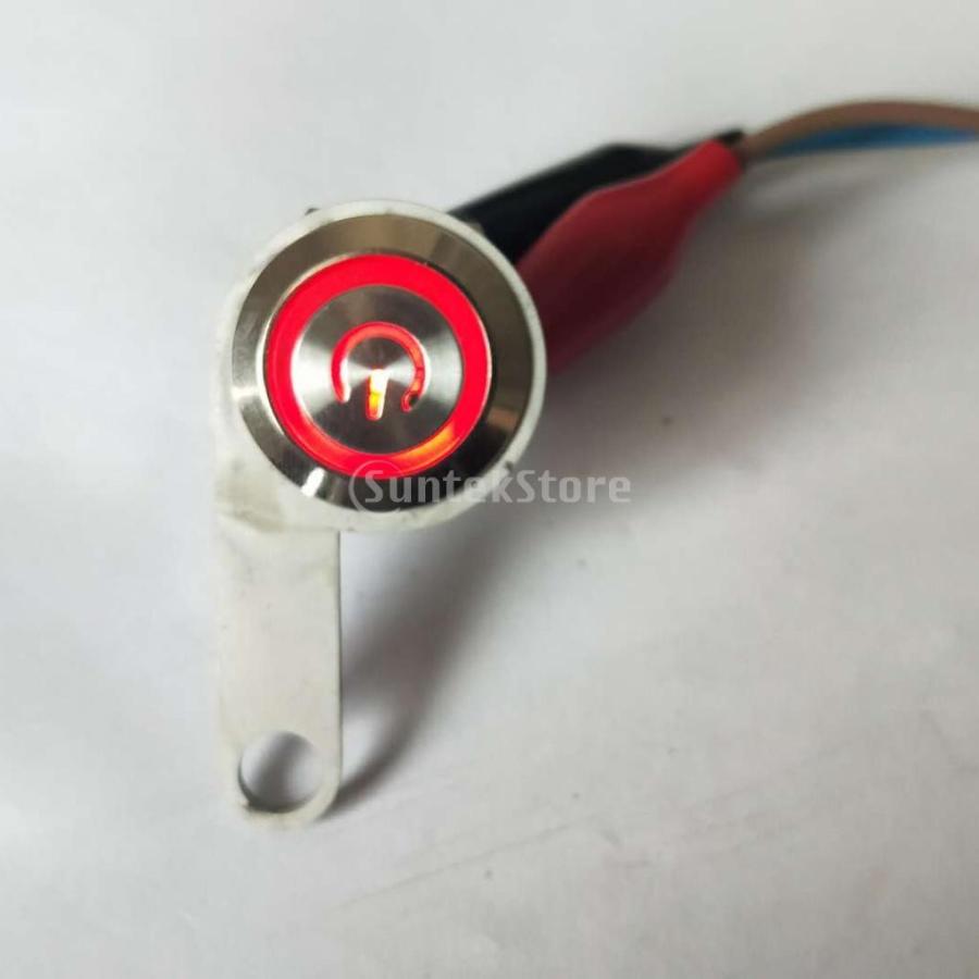 オートバイハンドルバースイッチ ATVバイク 12V LED ヘッドライトフォグライトスイッチ 防水 高品質 全5色 - 赤|stk-shop|06