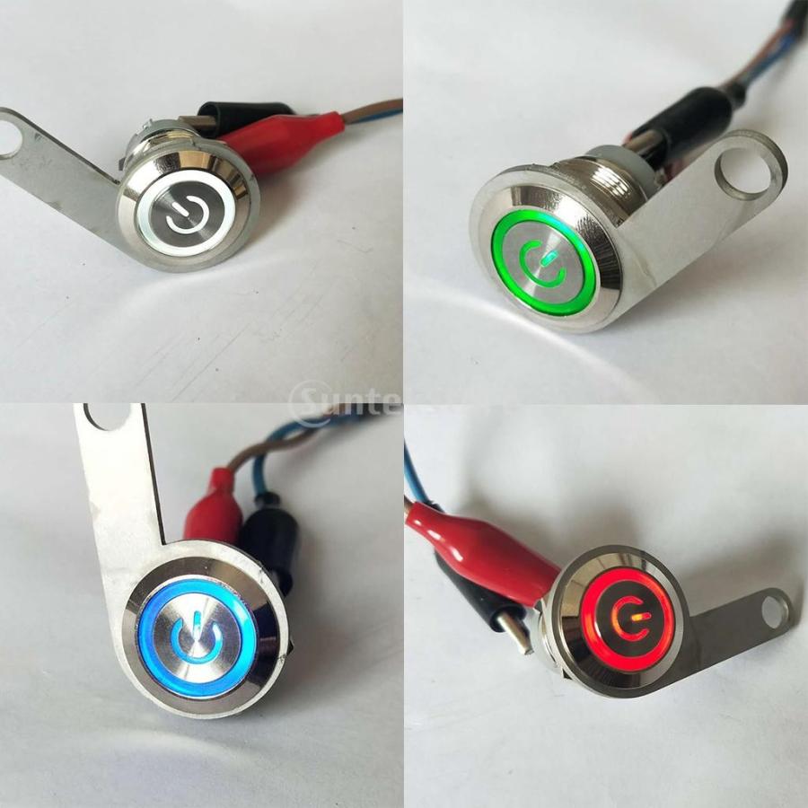 オートバイハンドルバースイッチ ATVバイク 12V LED ヘッドライトフォグライトスイッチ 防水 高品質 全5色 - 赤|stk-shop|07