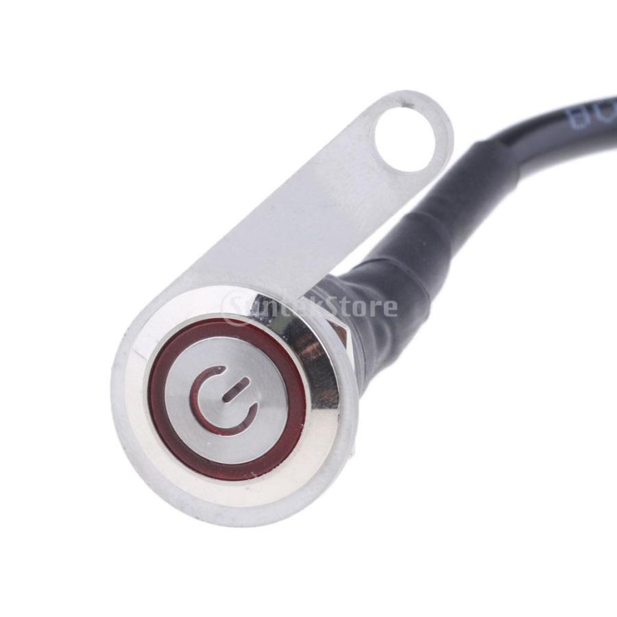 オートバイハンドルバースイッチ ATVバイク 12V LED ヘッドライトフォグライトスイッチ 防水 高品質 全5色 - 赤|stk-shop|08