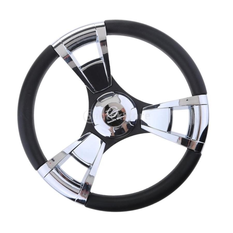 29パイ ウッド・クローム 3スポーク ステアリングホイール Amazon | No.1 Racing ウッド ステアリング 直径380 mm 15インチ木目