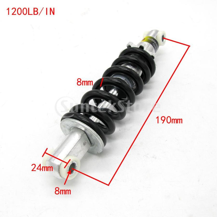 190mm ショックアブソーバー リア サスペンション オートバイ ATV