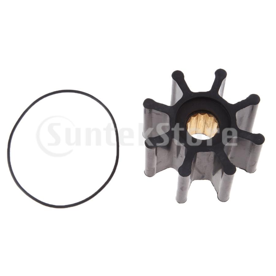 日本最級 インペラ プラスチック製 黒 軸径15mm 8ブレード 交換用 Jabsco原水ポンプ用 Oリング付 Cisama Sc Gov Br