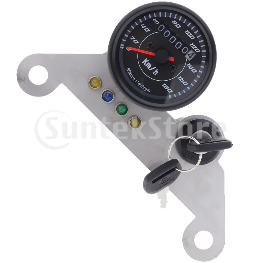 タコメーター スピードメーター 走行距離計 売れ筋がひ 汎用 バイク 機械式 1個入 オートバイ用 防水