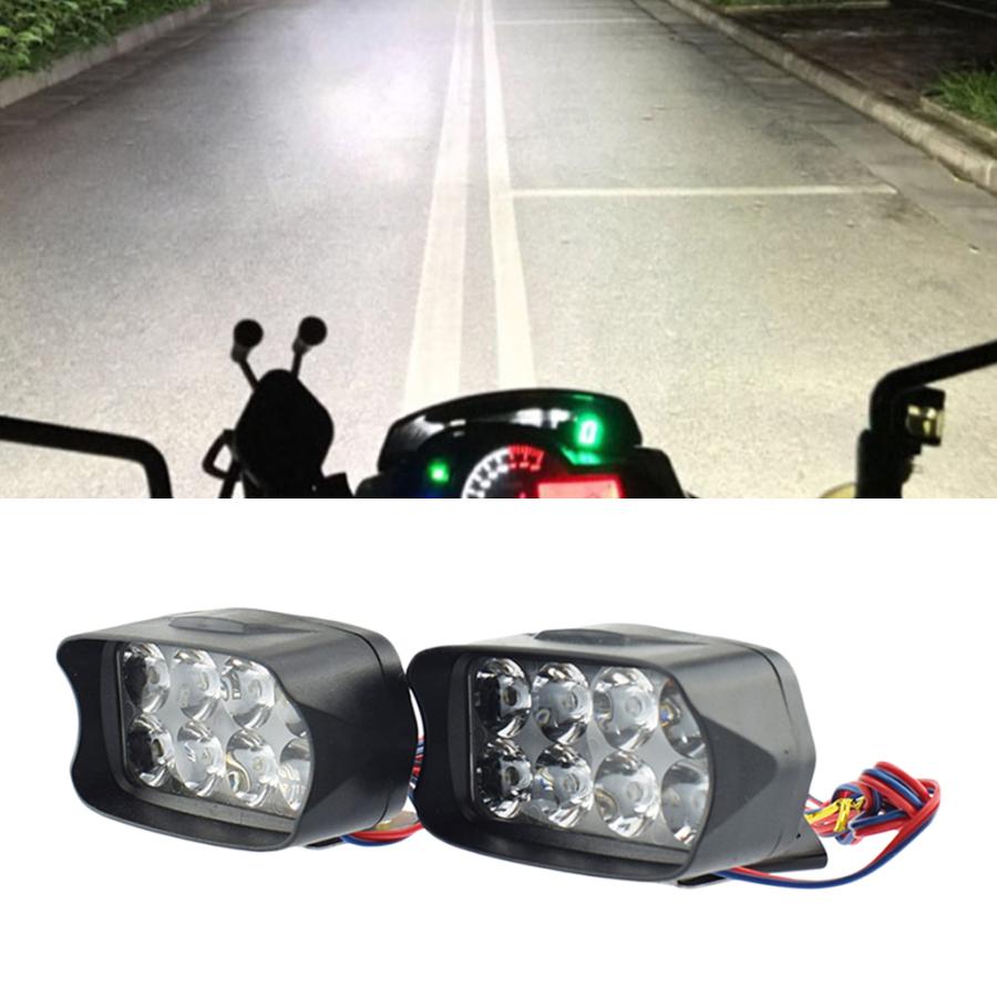 ヘッドライト オートバイ バイク バイク補助ライト 照明 6500K 超高輝度LED IP65防水 LEDフォグランプ 補助ライト 12w