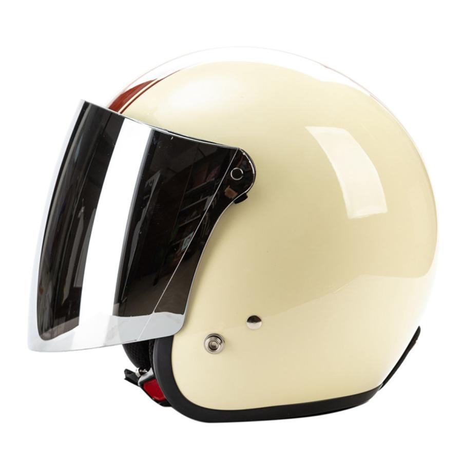 シルバー オートバイのヘルメットバイザー 3スナップヘルメット