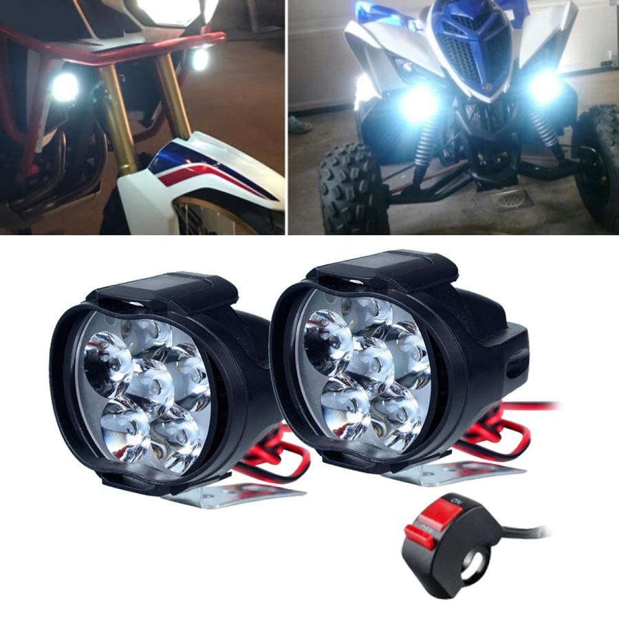 Ledスポットライトオフロードバイクダートバイク曇駆動作業灯防水ヘッドライト｜stk-shop｜03