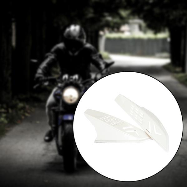 プラスチック製のオートバイのヘルメットの耳の角保護装飾部品白 : STK 