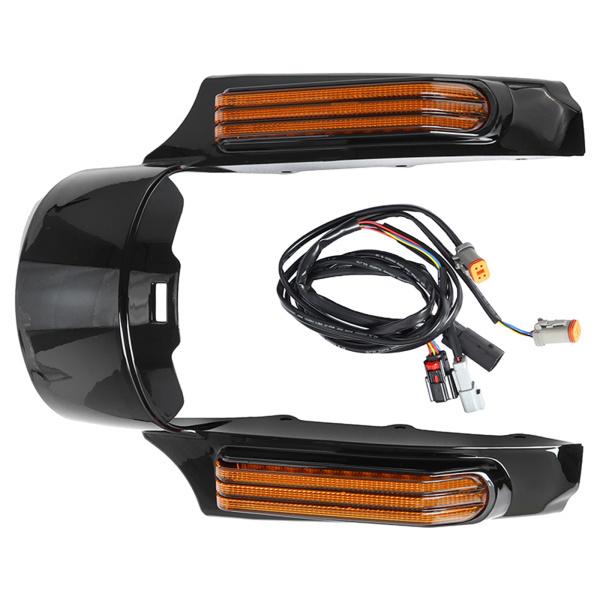 全品送料無料】 ハーレーツーリングモデルイエロー用LEDライト付き