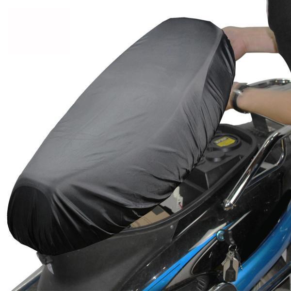 オートバイシートカバーバイク防水モペットパッドプロテクターブラックL｜stk-shop