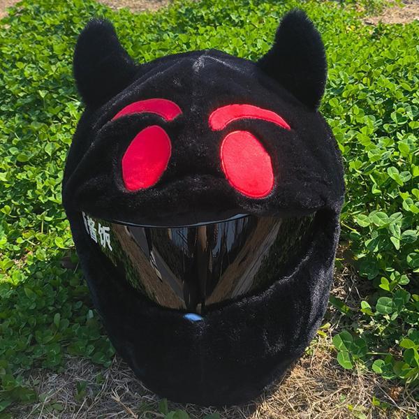 悪魔のオートバイのヘルメットカバーかわいいクリエイティブ男性女性用