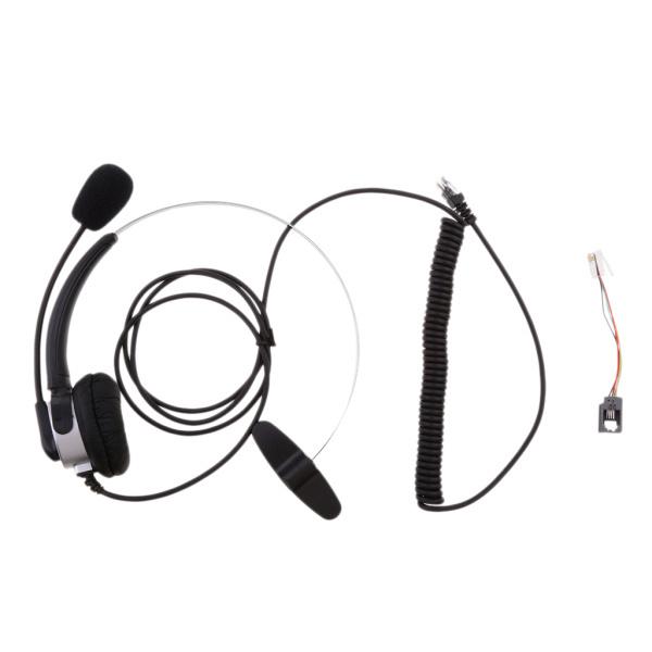 500円引きクーポン Rj11ハンズフリー通話センター有線電話モノラルヘッドセットシルバー Heartlandgolfpark Com