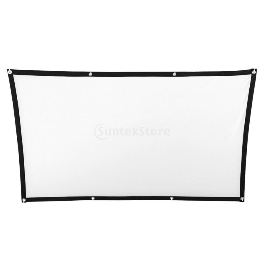 プロジェクタースクリーン 折りたたみ式 コンパクト 映画 会議 イベント 100インチ ポリエステル素材 Stkショップ 通販 Yahoo ショッピング