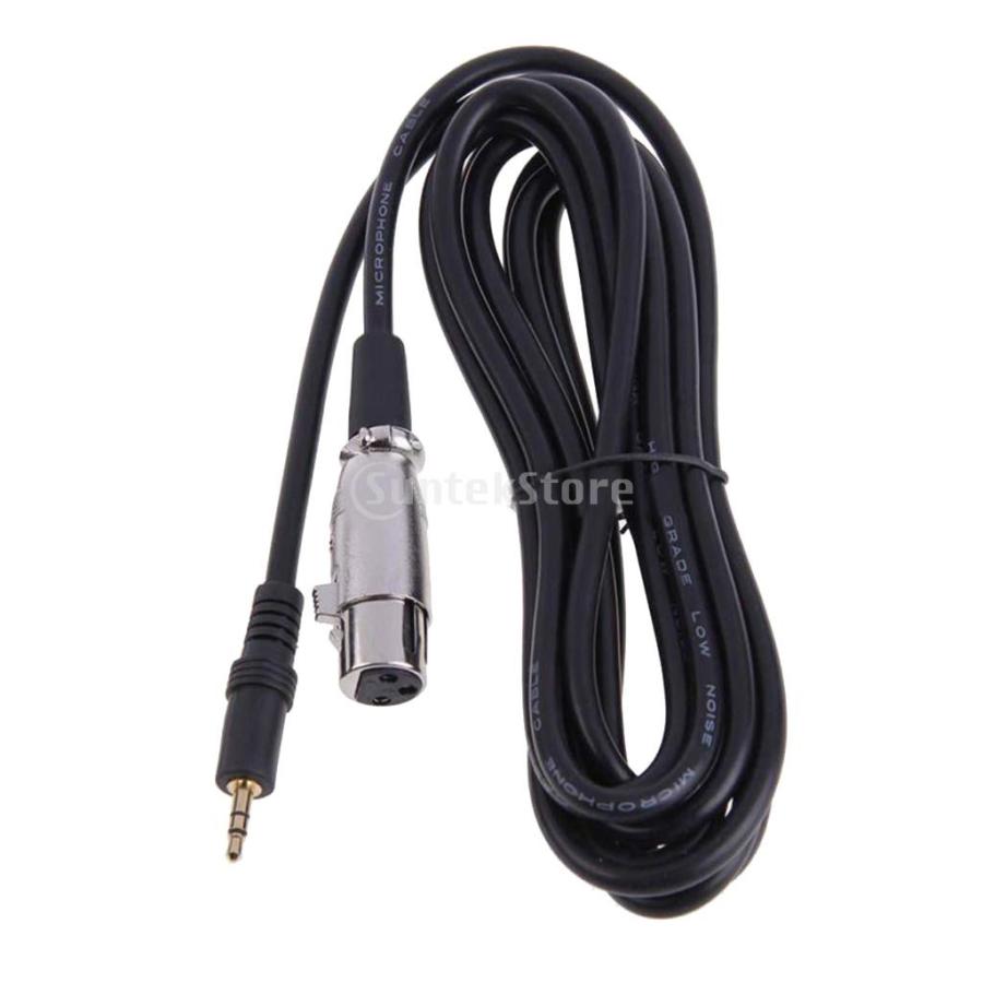 XLR メスジャック→ 3.5mmオス TRS ステレオ マイク オーディオ