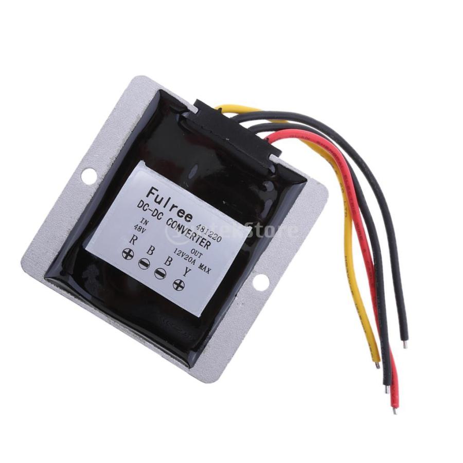 防水 DC/DC コンバート 48V (20-60V) ステップダウン → 12V/20Aパワーモジュール アクセサリー 部品｜stk-shop｜07