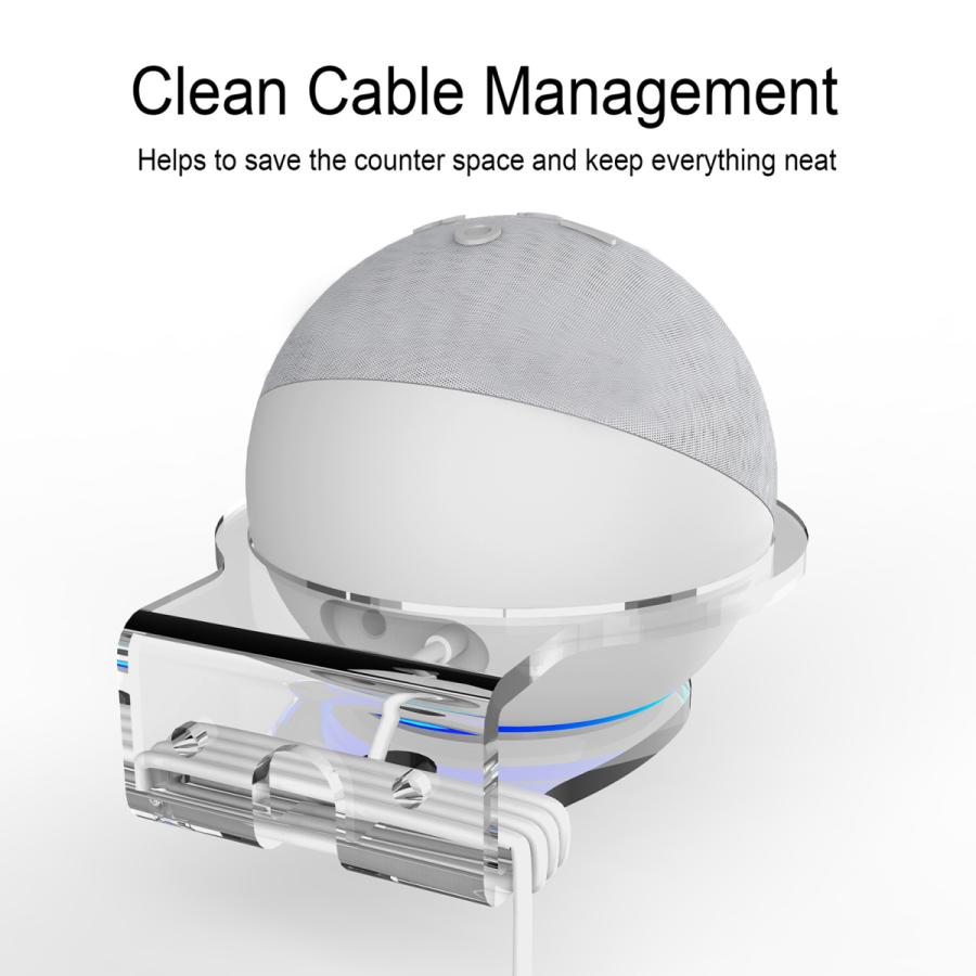 小壁棚.壁マウント棚amazonのエコードット4.スマートホームスピーカー