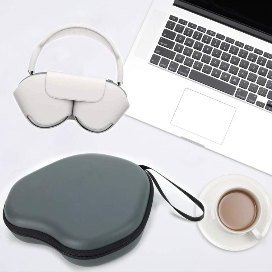 AirPodsMax用の保護ハードシェルEVAヘッドフォン収納ケースバッグ