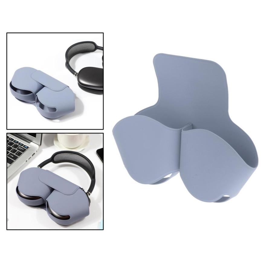 AirPodsMaxヘッドフォンヘッドセットケーススキンパープル用シリコン