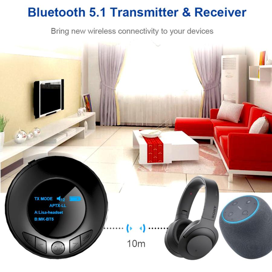 まとめ買い特価 Bluetooth 5 0トランスミッタレシーバ Bluetoothアダプタ低レイテンシ 2ヘッドフォン同時に 3 5ミリメートルのbluetoot Dprd Jatimprov Go Id